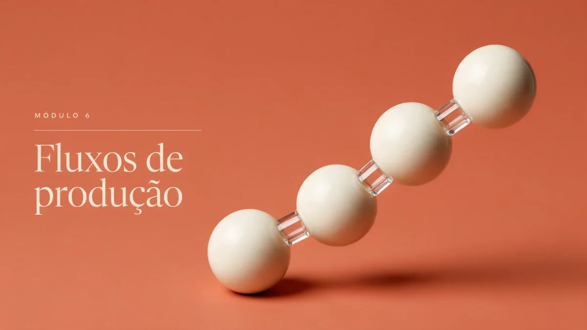 Capa do módulo 6, Fluxos de produção